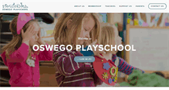 Desktop Screenshot of oswegoplayschool.com